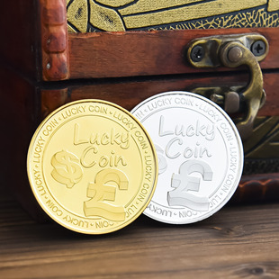 幸运硬币创意金银币好运礼物品送人爱情伴手礼生日外贸收藏景区