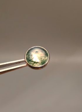 天然绿色水草玛瑙钛合金埋钉唇钉耳骨钉内螺纹通用替换钻头6㎜