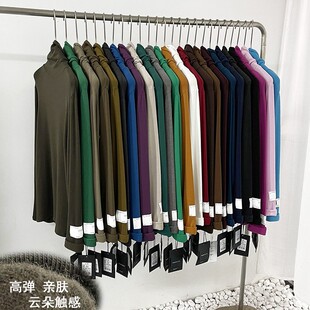 女秋冬加绒加厚宽松堆堆领洋气上衣 1高领加绒加厚打底衫 元 熙8023