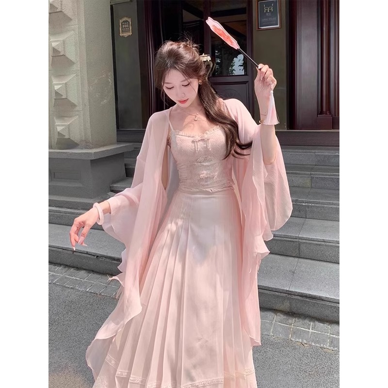 清仓反季品牌折扣店薄纱雪纺防晒衣女夏季超仙国风披肩罩衫薄外套