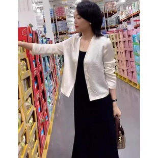 韩系休闲v领空调衫 清仓反季 夏季 品牌折扣店薄款 上衣 防晒衣女长袖