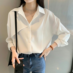 雪纺衬衫 清仓捡漏一线大品牌折扣店专柜女装 女早春网红复古上衣潮