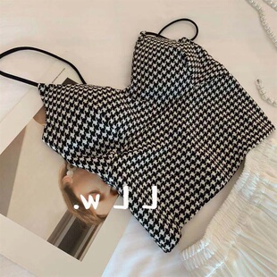 打底上衣 清仓秒杀 品牌折扣店专柜女装 夏季 网红纯欲吊带背心配西装