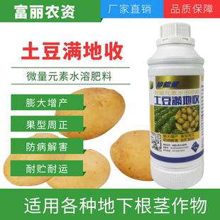 土豆满地收 马铃薯洋芋紫红薯根茎块茎膨大剂氨基酸水溶肥料 包邮