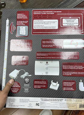 36灯LED无线遥控感应灯，包装漂亮，电池漏液。 Diy拆机首选