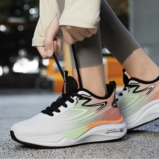 邦特女鞋新款2024冬季加绒棉鞋运动鞋女减震轻便软底跑步保暖鞋