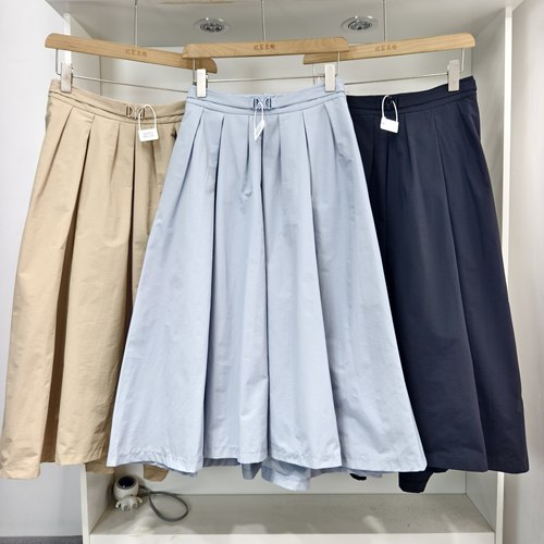 DL几件微弹棉质 A字裙26新出口韩国原单显瘦质感女休闲百搭半身裙