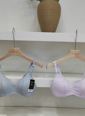 薄款夏出口原单无钢圈文胸杯面网纱几何图形提花无痕女文胸