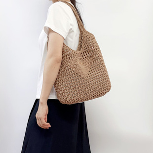 Mcroche魔织手工钩织经典单肩菜篮子diy编织材料包自制礼物送教程