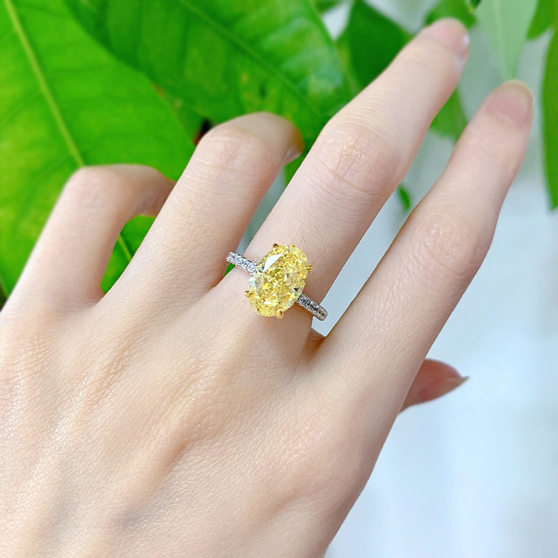 招财5克拉黄钻色戒指进口高碳钻雷迪恩碎冰切925纯银镀18K金蛋形,饰品/流行首饰/时尚饰品新,戒指/指环,淘宝优惠券,粉丝福利购,淘宝优惠卷