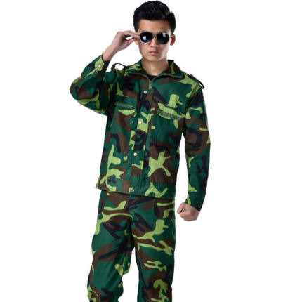迷彩服套装男春夏季军训服耐磨工作服工地干活衣服汽修焊工劳保服