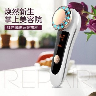 EMS彩光导入仪网红抖音红蓝光超声波美容仪离子导入导出洁面仪