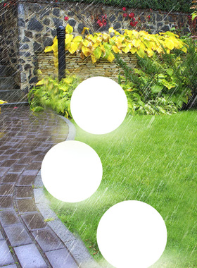 发光球灯白色圆球灯草坪球形灯户外灯防水发光灯球落地景观氛围灯