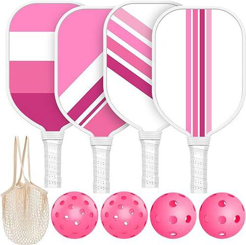 Pickleball Paddles USAPA 认证木制匹克球4件套耐用匹克球拍
