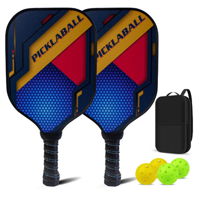 超轻儿童户外运动匹克球拍玻璃纤维UV彩印Pickleball paddle球拍