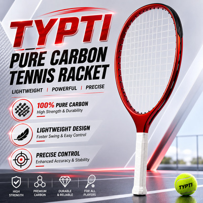 2026年新品TYPTI RACKET静音匹克球拍源头工厂全碳素TYPTI球拍