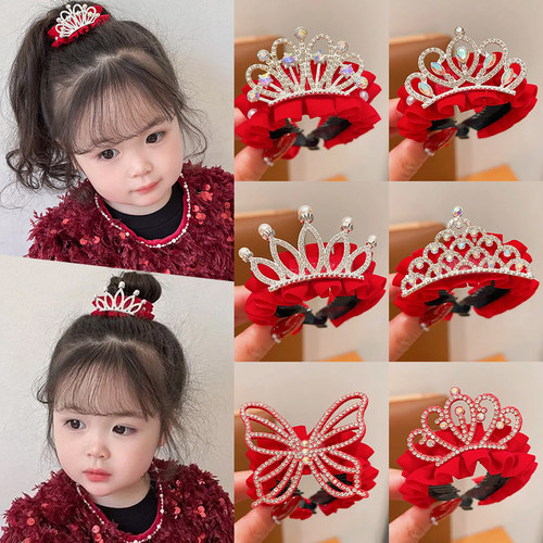 新年喜庆儿童丸子头发夹头饰夹子