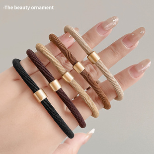 气质高马尾头绳发饰 扎发皮筋夏季 简约高弹力耐用发绳女款 2024新款