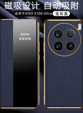 适用vivoX100Ultra手机壳vivo保护X100Utral磁吸皮套V2366HA全包vovox防摔vivix开窗vox翻盖vovix女uitra男GA