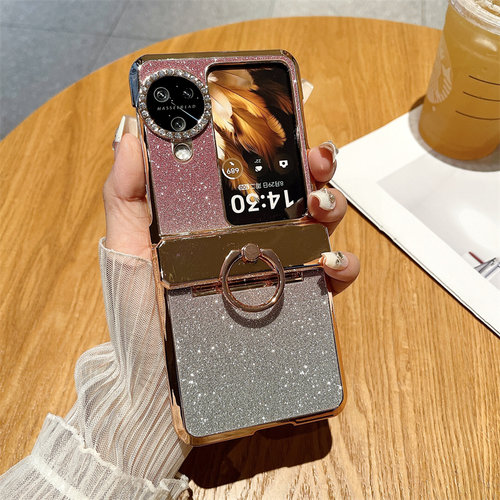 适用OPPOFindn3Flip手机壳闪粉