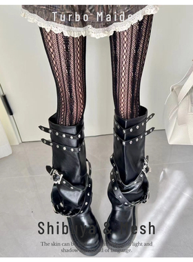 复古y2k辣妹涩谷风黑色镂空网袜小众个性亚比蕾丝蝴蝶网眼打底袜