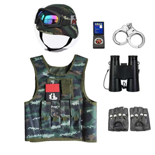 儿童战术背心特种兵头盔防弹衣三级甲整备迷彩马甲幼儿园夏令营