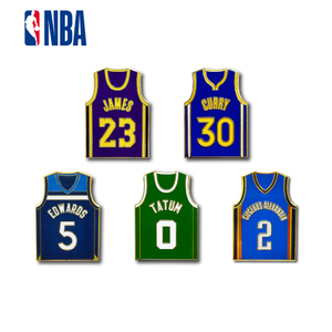 NBA球衣金属徽章詹姆斯库里塔图姆球星篮球周边