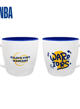 NBA彩色系球队马克杯湖人勇士独行侠水杯简约创意杯子篮球周边