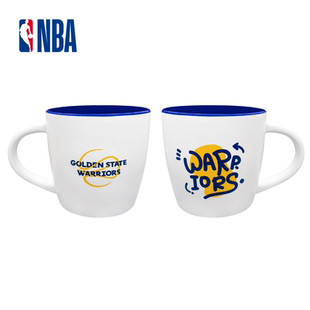 NBA彩色系球队马克杯湖人勇士独行侠水杯简约创意杯子篮球周边