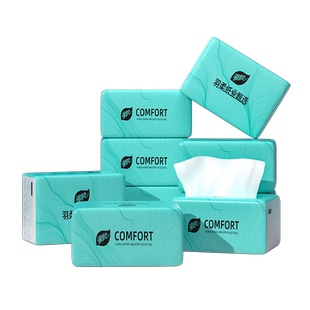 清风超质感抽纸家用实惠装纸巾3包一提批发大包110抽擦手嘴餐巾纸