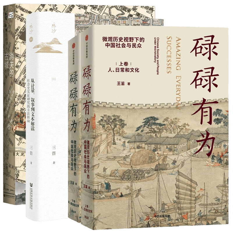 消失的古城+碌碌有为+从计量 叙事到文本解读套装3册 王笛 著 历史