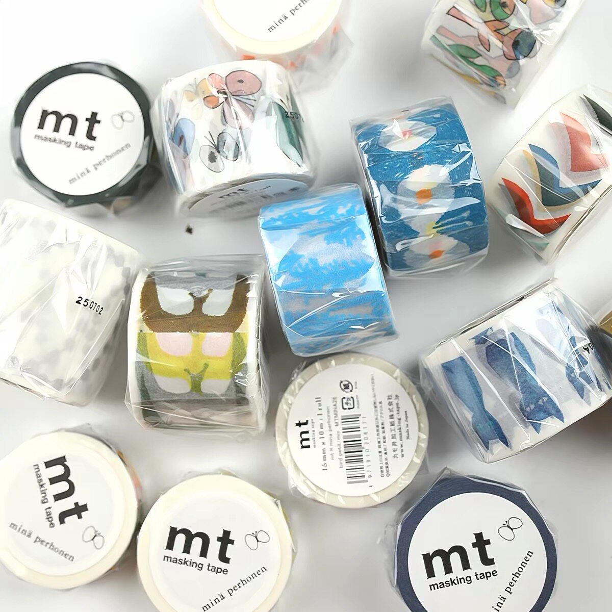 微瑕日本MTbande胶带整卷手帐美纹纸和纸拼贴装饰创意素材可爱盐系易撕