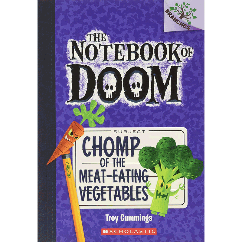 【英文原版】毁灭笔记 4 The Notebook of Doom：Chomp of the Meat-Eating Vegetables 英语 分级阅读 小学阶段 6-12岁