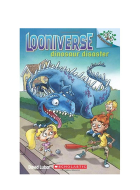 【英文原版 7-10岁】怪诞世界 3：恐龙的灾难 Looniverse 3  Dinosaur Disaster 桥梁书 章节书 小学生课外读物