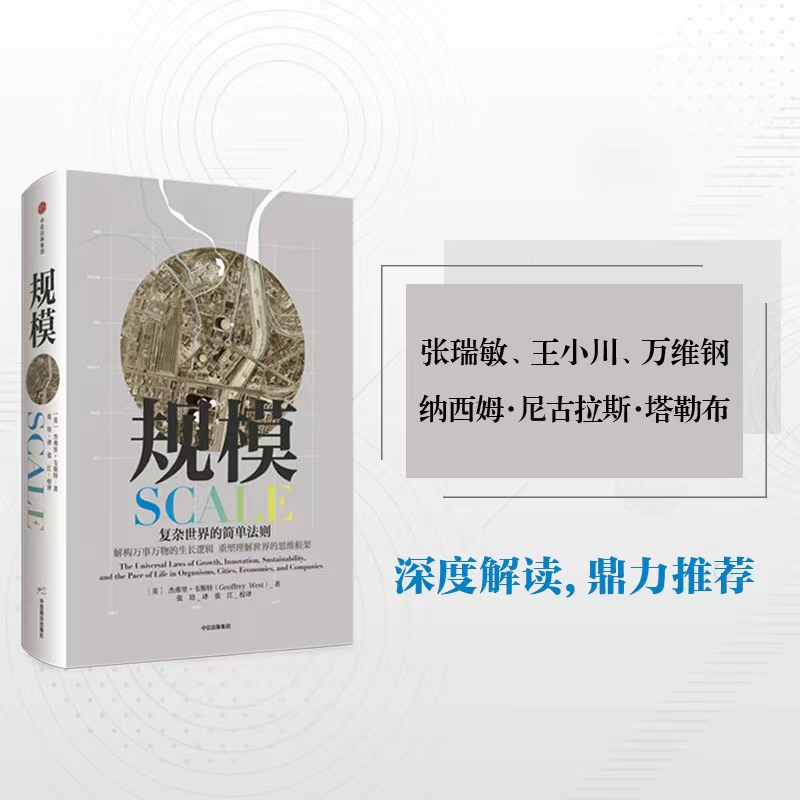 规模复杂世界的简单法则 杰弗里·韦斯特继黑天鹅思考快与慢 灰犀牛原则后思维重要作品 中信出版大众经济读物