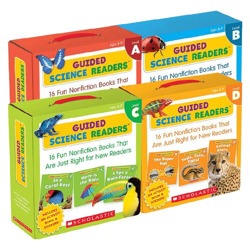 英文原版 Guided Science Readers Parent Pack套装4册 科学引导读者亲子装