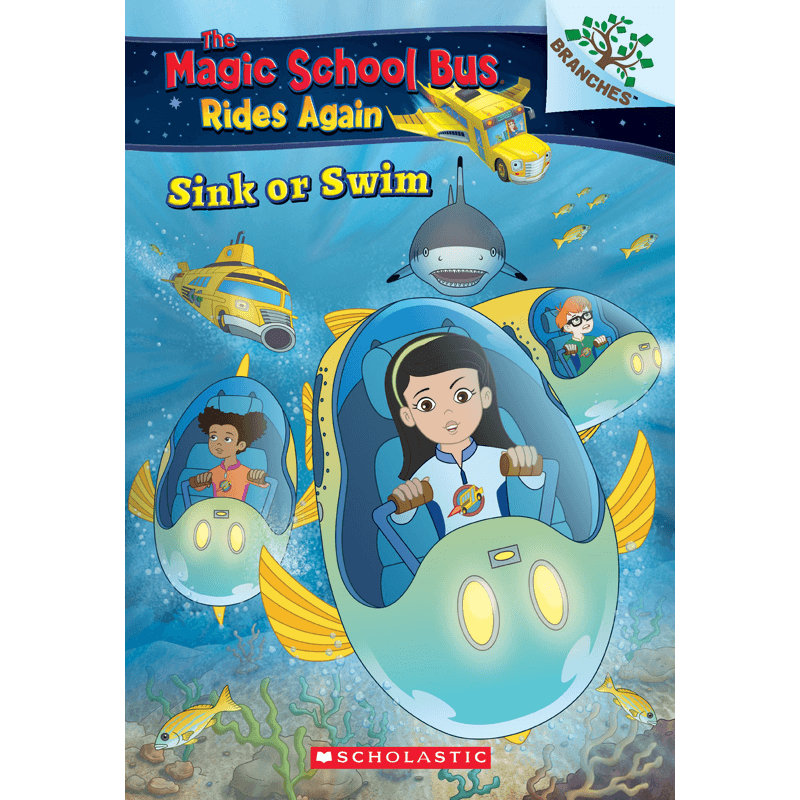 【英文原版 7-12岁】神奇校车 The Magic School Bus再次出发: 下沉或者游泳 Rides Again：Sink or Swim 分级读物