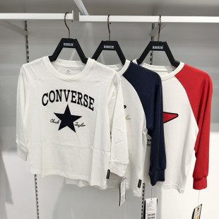 T恤打底衫 男童女童儿童休闲舒适全棉长袖 CV2532354 25秋季 匡威童装