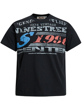 MoCreation 美式复古字母短袖T恤男女宽松圆领街头潮流半袖上衣