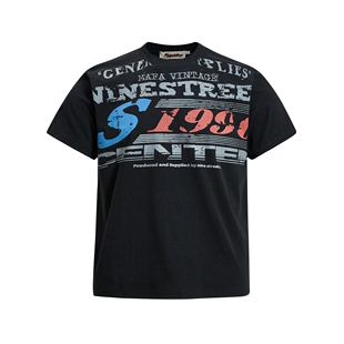 T恤男女宽松圆领街头潮流半袖 复古字母短袖 上衣 美式 MoCreation