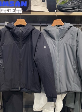 可隆KOLON SPORT男款户外防风透湿保暖P棉连帽棉服外套LHPJ4WN015