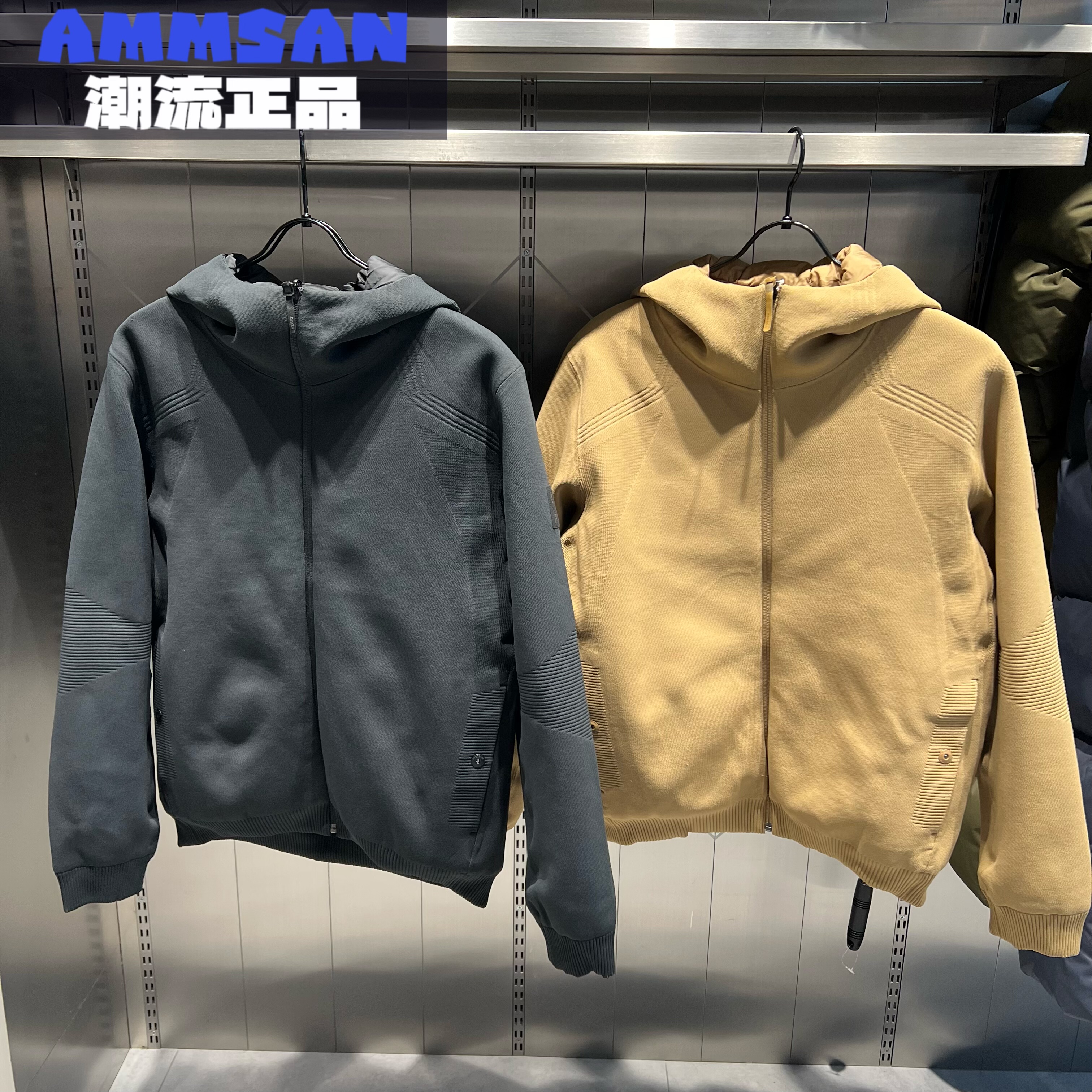 迪桑特DESCENTE男款两面穿百搭舒适通勤鹅绒羽绒服外套D4431DDJ81