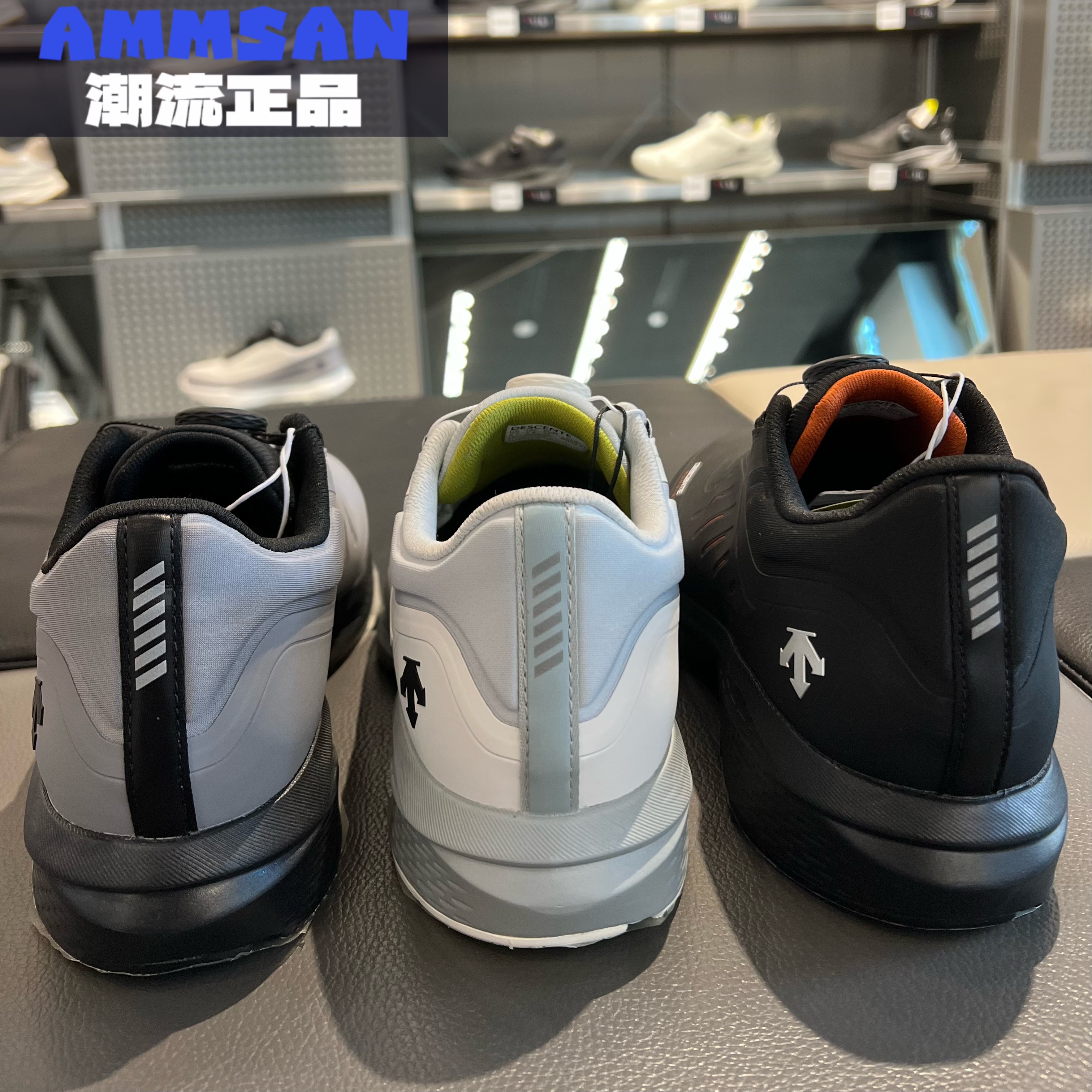 迪桑特DESCENTE DFLUID男款流体鞋舒适通勤低帮跑步鞋D4431RRN36