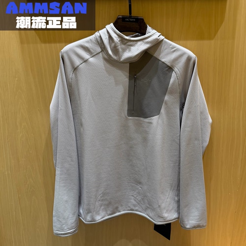 Arcteryx始祖鸟Delta Pullover Hoody男款户外吸湿排汗连帽抓绒衫