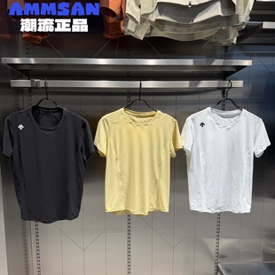 迪桑特DESCENTE TRAINING女款户外舒适通勤圆领短袖T恤D5332TTS30