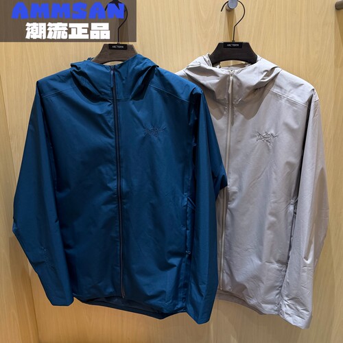 Arcteryx始祖鸟SOLANO HOODY男款户外通勤防风防泼水连帽软壳夹克