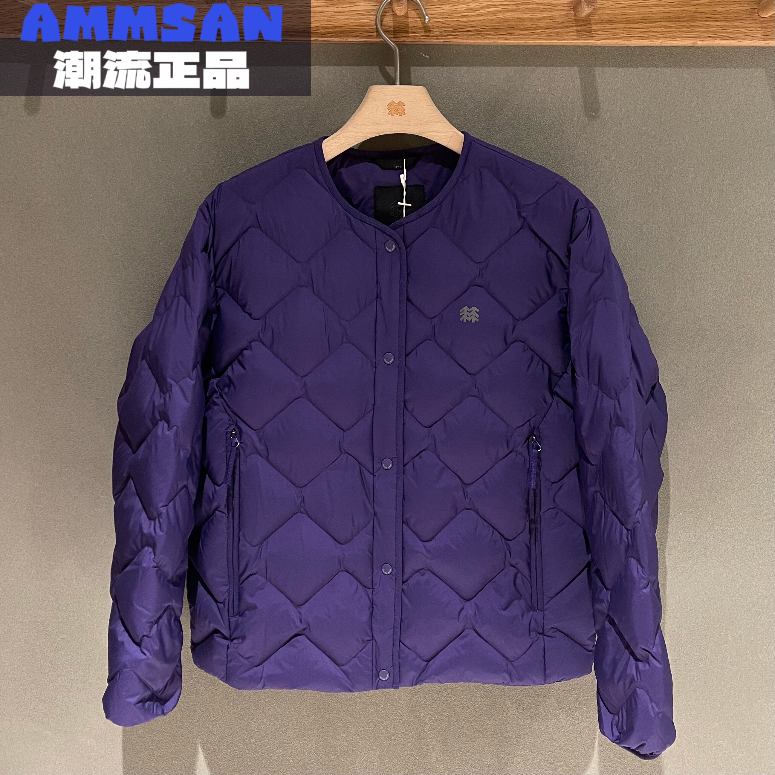 可隆KOLON SPORT CAMP女款波浪纹大口袋鹅绒长袖羽绒服LKDJ5WTK16