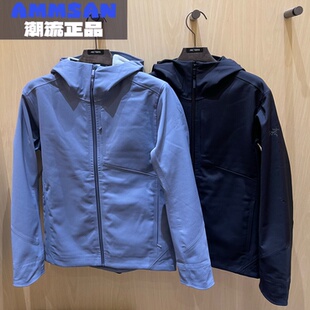 Arcteryx始祖鸟Sawyer Hoody男款纯色防水防风连帽软壳夹克X6614