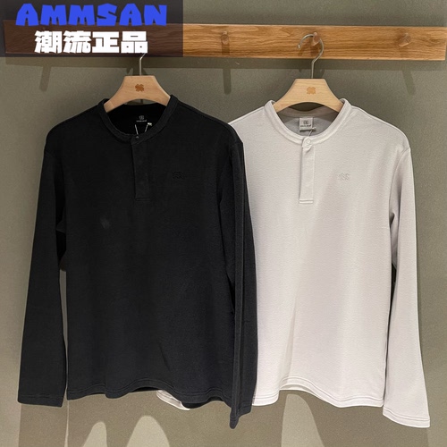 可隆KOLON SPORT 男款户外P棉保暖抓绒老钱风长袖T恤LHRT5WT849