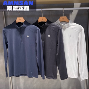 T恤LHZT5SN015 户外吸湿速干弹力半拉链长袖 可隆KOLON SPORT男士